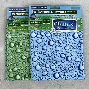 Clanax Švédská utěrka Bubble na sklo